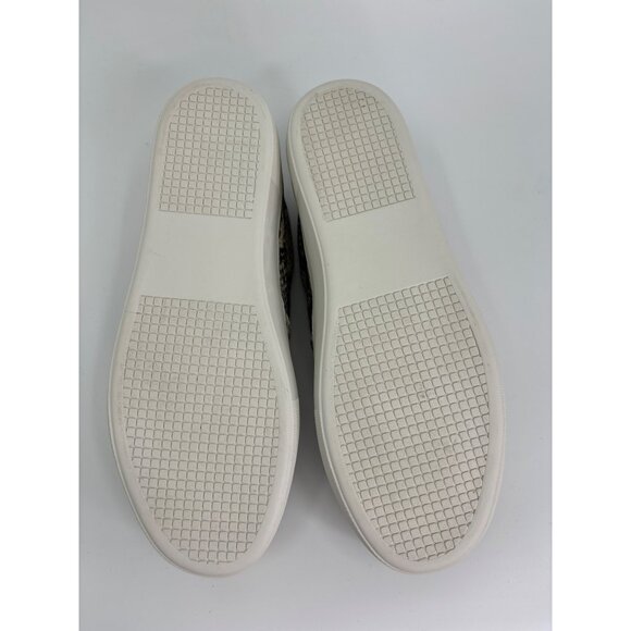 Steve Madden Gills Natural Textile Snake Slip-On Sneakers 9.5 M Taupe Gray - Picture 7 of 9